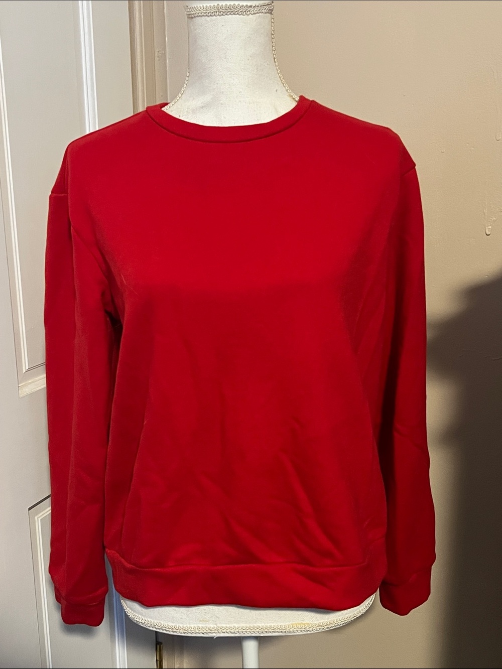 Women’s Crewneck Sweatshirt in Red
